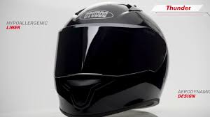 Studds Thunder Full Face Bike Helmet-Black
