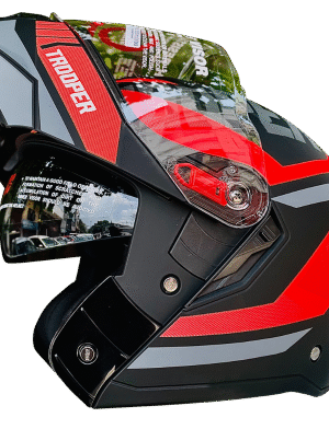 Studds Trooper Red Full Face Modular Helmet